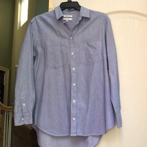 Madewell button down pinstripe shirt